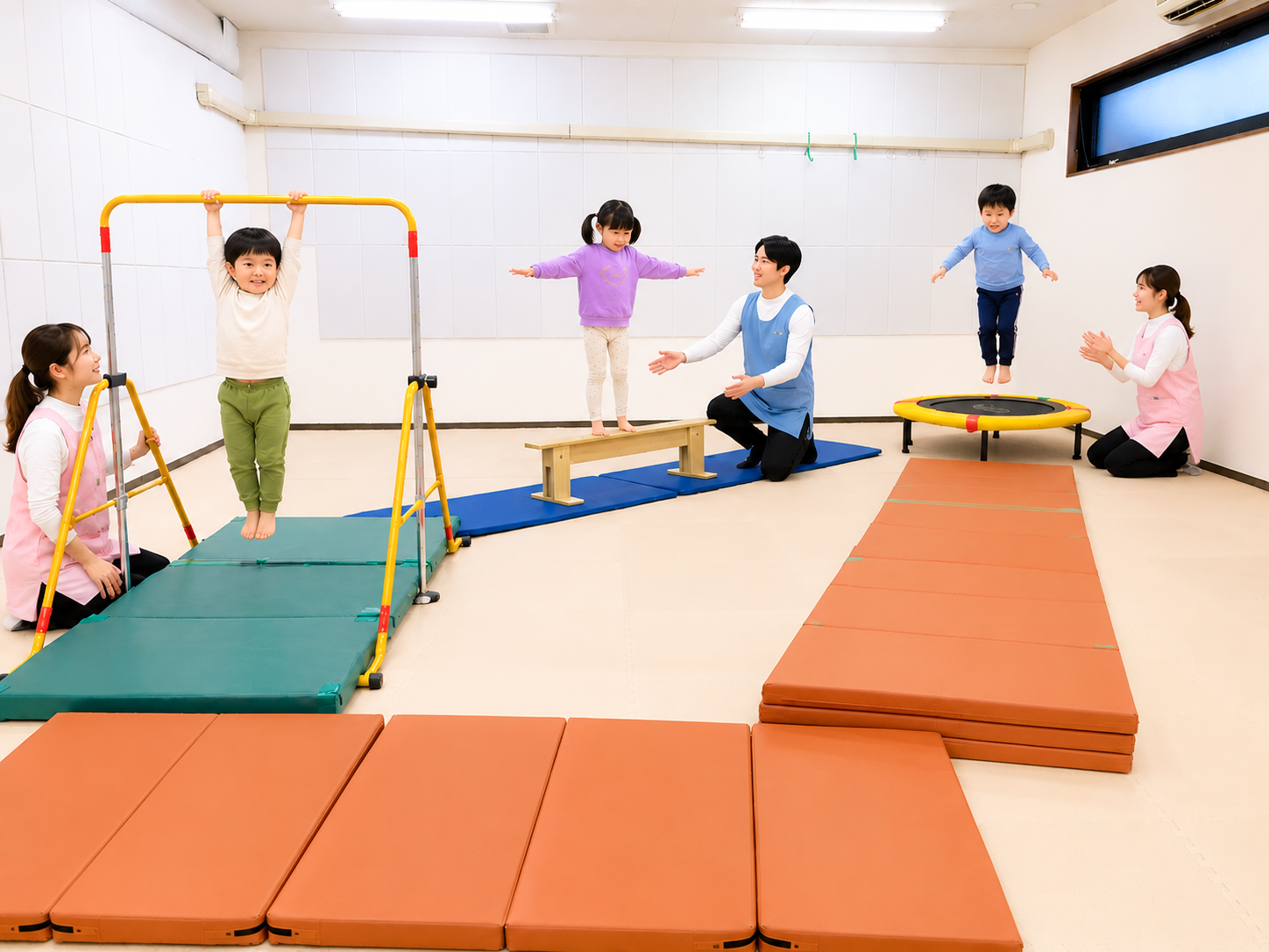 運動遊びをするお子さま